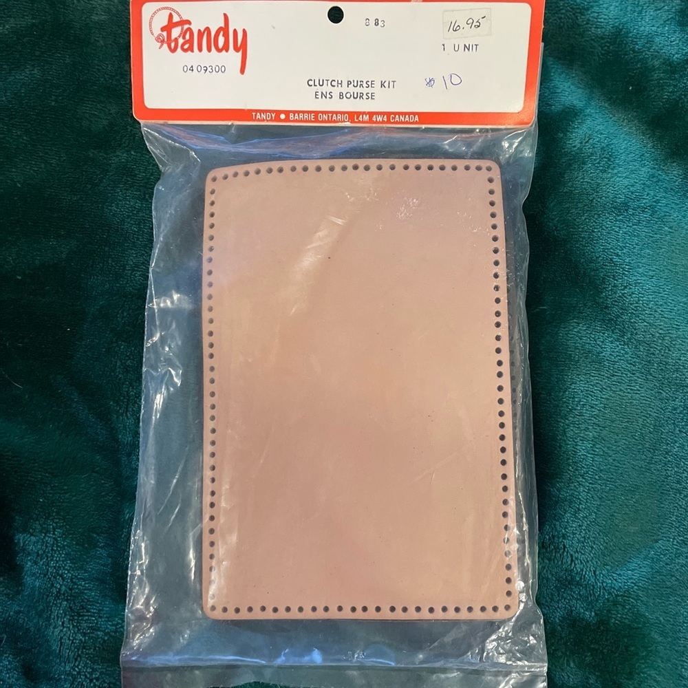 2 for $40 Vintage leather craft kit. Ladies clutch wallet with change purse - Picture 2 of 2